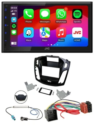 JVC Bluetooth 2DIN MP3 DAB USB Autoradio für Ford Focus ab 2018 schwarz - Bild 1 von 4