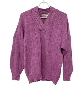 Bristol Court Pullover Pulli Lila Damen Größe L Rippstrick Langarm Vintage - Bild 1 von 6