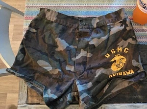 Vintage Military Short Herren 31 Pt Jungle US Camo Vietnam 60s Patch Okinawa - Bild 1 von 4