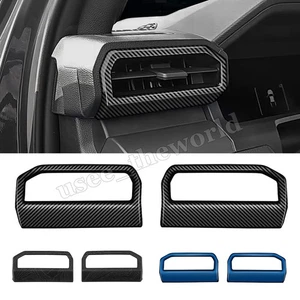 Carbon Fiber Dashboard Air Vent Outlet Cover Trim For Toyota 4Runner 2025 2PCS - Picture 1 of 16