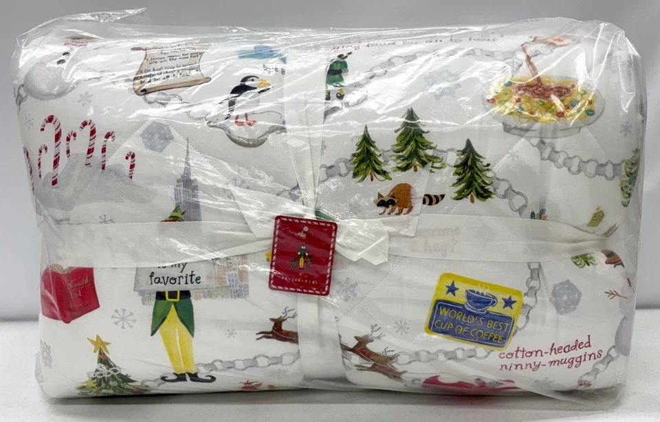 NEW Pottery Barn Elf Buddy Christmas Movie FULL/QUEEN Comforter - Image 1 of 1