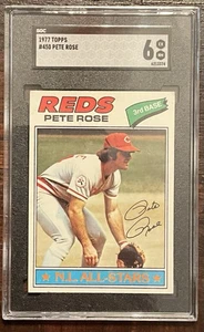 1977 TOPPS # 450 PETE ROSE SGC 6 EX-MN CINCINNATI REDS - Picture 1 of 2