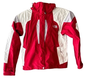 The North Face Zip Regenjacke Hyvent wasserdicht Damen Small rot Zip Off Kapuze - Bild 1 von 15