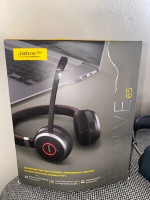 *Jabra Evolve 65 MS Stereo (USB-A) Black Headset  - Image 1 of 4