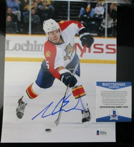 AARON EKBLAD SIGNED FLORIDA PANTHERS 8x10 PHOTO BECKETT BAS COA T04255 - Picture 1 of 1