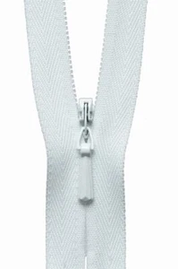 White (501) YKK Invisible Concealed Dress and Skirt Zip - Fast Delivery!!! - Picture 1 of 2