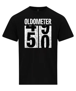 Oldometer 50 T-Shirt, 50th Birthday TShirt, 50 Year Old Gift, Fifty Shirt - Picture 1 of 5