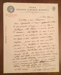 Autograph letter by Filippo Crispolti - Picture 1 of 1