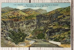 Eingang Shell Canon Big Horn Mountains Wyoming Postkarte - Bild 1 von 3