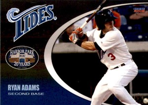 2012 Norfolk Tides Choice #7 Ryan Adams Mandeville Louisiana LA Baseball Card