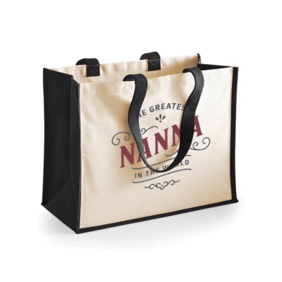 Nanna Gift Birthday Bag Personalised Keepsake Present Tote Christmas Gift Idea - Image 1 of 4