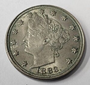 1883-P Philadelphia Liberty Head V Nickel No Cents Uncirculated 