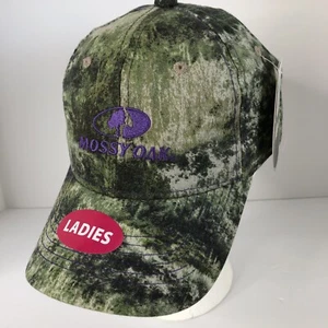 Damenmütze Kappe Mossy Oak Druckknopflasche Camouflage grün verstellbar neu mit Etikett - Bild 1 von 10