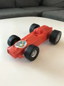 Vintage Galanite Sweden Red Racecar Swedish Rubber Car Toy - Picture 1 of 5