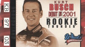 2003 Wheels American Thunder NASCAR Racing Rookie Thunder #RT6 Kurt Busch
