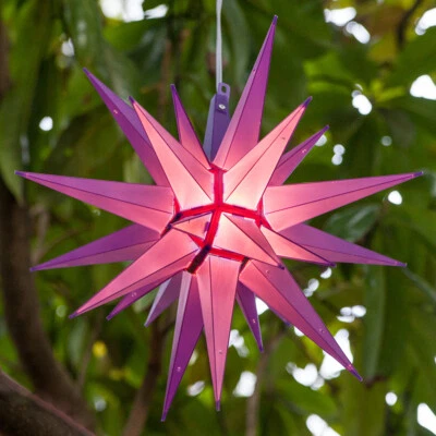 Kits Estrella Morava LED Morava 14" 3D Interior Exterior Navidad Vacaciones Hogar Adviento Decoración Foto 1 de 2