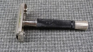 Gillette TTO Speed Safety Razor Black Handle Taper End - S-3 Date Code - Picture 1 of 7