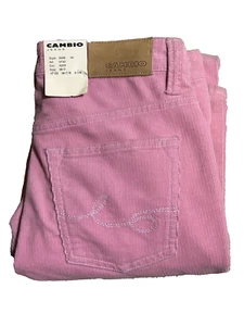 NWT CAMBIO Jean Women's Pink Corduroy Straight Leg Pants Size 6 - Picture 1 of 13