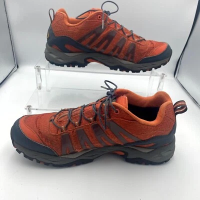 L.L.Bean Dri-Lex 102605 Men's US 9.5M Hiking Boots Orange Casual Lace Up Boot - Image 1 of 4