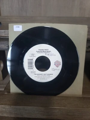 Travis Tritt & Marty Stewart Whisky Ain't Workin / Bible Belt 45 Warner Bros Foto 1 de 2