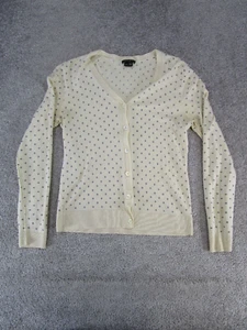 Theory Cardigan Womens Large Beige Blue Wool - Picture 1 of 8