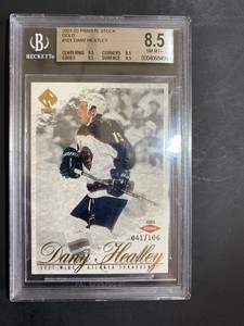 2001-02 Pacific Private Stock - Gold #101 Dany Heatley /106 Beckett 8.5