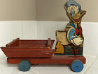 1930s FISHER PRICE #432-532-WALT DISNEY DONALD DUCK WOODEN PULL TOY—RARE,ANTIQUE
