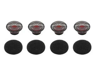4 M-size Ear Gels Tips Kit for Plantronics Voyager 5200 5220 Replacement + FOAMS - Picture 1 of 4
