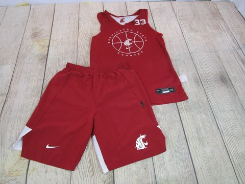 TEAM ISSUE WSU Cougars Nike Basketball Jersey Shorts Practice Uniform XS (e) Cover