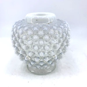 Fenton White Opalescent Hobnail Vase 4" Tall Vintage - Picture 1 of 7