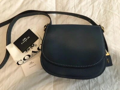 Bolso de montar Coach 1941 58967 23 pitón bloques de color detalle serpiente denim dorado antiguo Foto 1 de 4