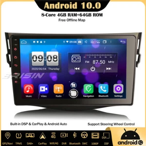 9" DSP Android 10 Car Stereo SatNav For TOYOTA RAV4 CarPlay Head Unit OBD 8-Core - Picture 1 of 12