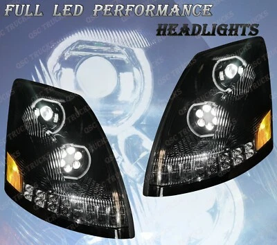 Faros QSC Full LED Performance negros señal de giro secuencial Volvo VNL 04-17 Foto 1 de 4
