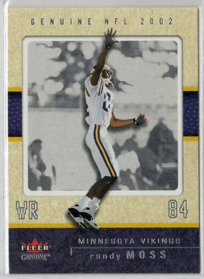 2002 FLEER GENUINE #7 RANDY MOSS - MINNESOTA VIKINGS - Image 1 of 1