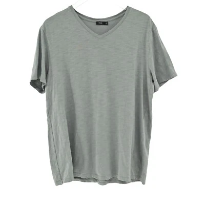 Camisa VINCE Para Hombres Talla XL Verde Salvia 100% Algodón Cuello en V Camiseta Manga Corta Básica Foto 1 de 4