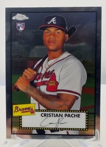 Cristian Pache RC 2021 Topps Cromo Platino Aniversario #4 Atlanta Braves - Imagen 1 de 2