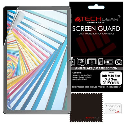 TECHGEAR 2x MATTE ANTI GLARE Screen Protector for Lenovo Tab M10 Plus 3rd Gen 10.6 TB125