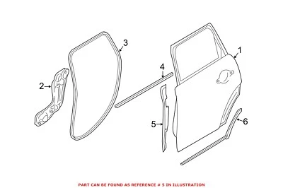 Genuine OEM Door Seal for Mini 51767322458 - Image 1 of 2