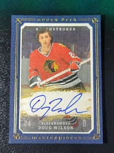 Doug Wilson 2008 UD Masterpieces Brushstrokes Blue Auto S/N 11/25 - Picture 1 of 6