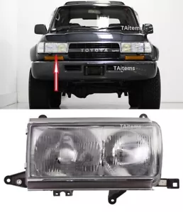 RIGHT FRONT HEADLIGHT HALOGEN LAMP for Toyota LAND CRUISER HDJ80 J8 1993-1996 - Picture 1 of 6