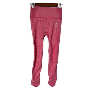 Gymshark High Rise Vital Boost leggings scrunched butt in rosa scuro tramonto taglia S - Foto 1 di 5