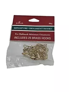 Borsa a gancio ornamentale in miniatura Hallmark Keepsake di 25 ganci in ottone NUOVA in confezione - Foto 1 di 1