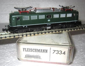 FLEISCHMANN 7334 N DB BR140 819-4 ELECTRIC LOCOMOTIVE GREEN OVP EP IV TESTED - Picture 1 of 18