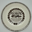 Vtg 1983 Royal China Co Deep Dish Pecan Pie Plate Dish Baker w/ Recipe Ohio USA