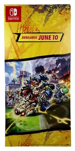 SUPER MARIO STRIKERS BATTLE LEAGUE Game Store Display PROMO POSTER Switch - Picture 1 of 4
