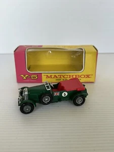 MATCHBOX MODELS OF YESTERYEAR Y-5 1929 4 1/2 (S) BENTLEY MADE IN ENGLAND. - Picture 1 of 4