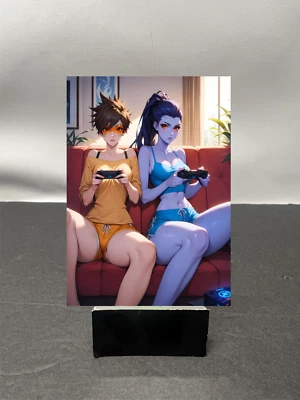 Tarjeta coleccionable Widowmaker Overwatch Waifu anime arte personalizado NSFW DISPONIBLE W6123 Foto 1 de 2