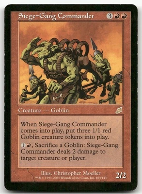 Siege-Gang Commander #103 (MP) Scourge SCG Magic MTG - Image 1 of 2