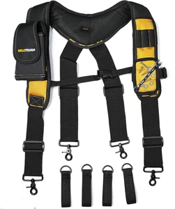 Magnetischer Werkzeuggürtel Hosenträger mit Magnetarmband für Arbeitsgürtel gepolsterte Suspe - Bild 1 von 12