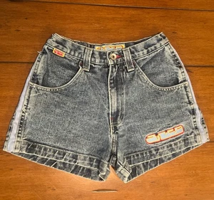 VTG JNCO Girlie Stuff Jean Shorts Women’s Jr Size 3 Y2K RARE Skater Made In USA - Picture 1 of 24